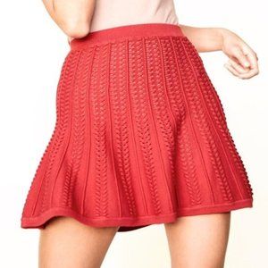 NEW LPA 243 Revolve Knit Skater Mini Flounce Skirt